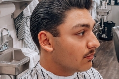 Man with Close Fade Pomp